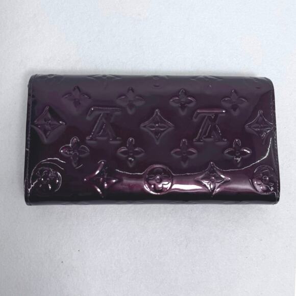 Louis Vuitton Vernis Portefeuille Sarah Wallet Amarante beautiful color - Picture 3 of 10